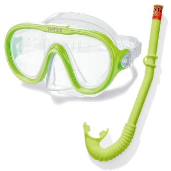 Intex 55642 niršanas komplekts (Maska un caurulīte), zaļš