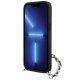 Чехол Karl Lagerfeld для iPhone 14 Saffiano Monogram Chain, черный