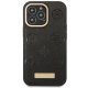 Guess iPhone 14 Pro Max Case Peony Logo Plate MagSafe, Black