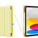 Tech-Protect iPad 10.9\" 2022 atverams vāciņš maciņš grāmatiņa SC Pen, dzeltens