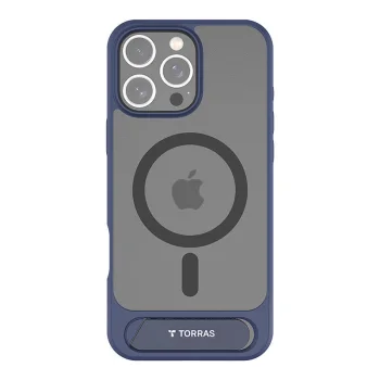 Чехол Torras Pstand для iPhone 16 Pro с подставкой, синий