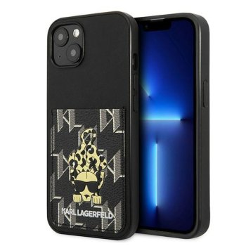 Karl Lagerfeld Karlimals Cardslot vāciņš iPhone 13 - Black