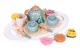 Деревянный чайный и кофейный сервиз Ecotoys со сладостями, 27 шт.