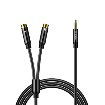 Orico AXRF audio kabelis 3.5 mm uz 2x RCA ligzdām, 5 m, melns