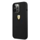 Ferrari iPhone 13 / 13 Pro Case Silicone Metal Logo MagSafe, Black