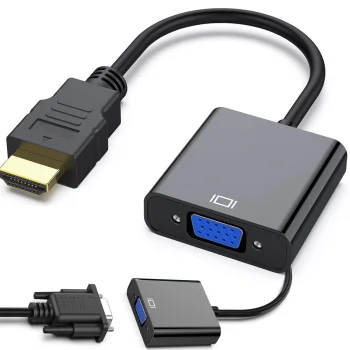 Адаптер-переходник HDMI на VGA, черный