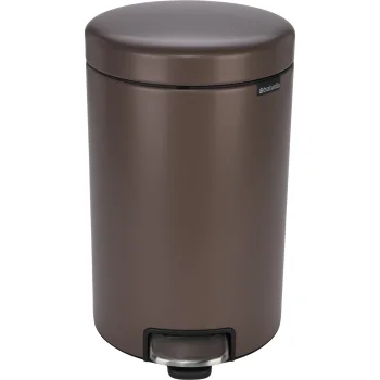 Педальное мусорное ведро Brabantia NewIcon 12 л, Satin Taupe