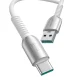 Joyroom S-A51 Cutting-Edge Series USB-A uz USB-C kabelis, 3A, 1.2m, Gaiši pelēks