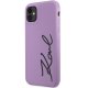 Karl Lagerfeld iPhone 11 / XR vāciņš Silicone Signature, violets