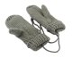 Warm Woolen Winter Mittens with String BQ19J, Grey