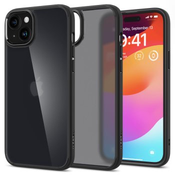 Spigen Ultra Hybrid Case for iPhone 15 Plus, Black