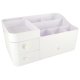 Large Cosmetics and Jewelry Organizer with Drawers, White