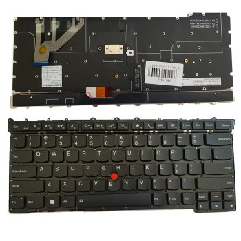 Lenovo ThinkPad X1 Carbon Gen 3 tastatūra, US, melna