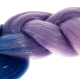 Kanekalons Sintētiskās Ombre Afro Bizes Frizūrām 60cm, Violets | Synthetic Ombre Afro Braids for Hairstyles