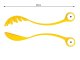 Pasta, Spaghetti, Salad Spoon Set, 2 pcs.