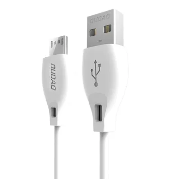 Кабель Dudao L4M USB-A - MicroUSB 2.4 A 1 м, белый