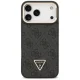 Guess 4G PU Triangle Logo & Stand Camera MagSafe Case for iPhone 17 Pro Max - Black