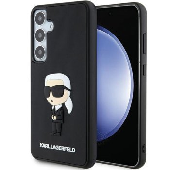 Karl Lagerfeld Samsung Galaxy S24 Plus Case 3D Rubber Ikonik, Black
