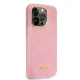 Guess Croco Collection vāciņš iPhone 14 Pro - rozā