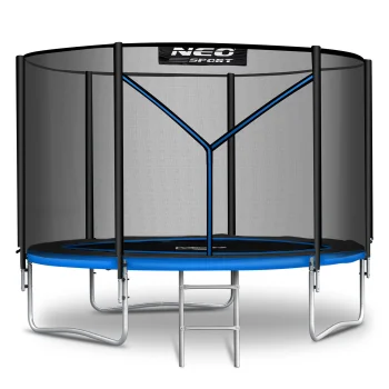 Dārza batuts 252 cm (8 ft) Neo-Sport ar ārējo tīklu un kāpnēm