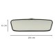Platleņķa automašīnas atpakaļskata spogulis ar piesūcekni KX7655, melns