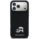 Karl Lagerfeld Rhinestones Karl&Choupette Pin Phone Case Cover iPhone 17 Pro Max - Black