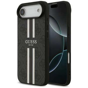 Guess 4G Printed Stripes MagSafe vāciņš iPhone 17 Air – melns | Phone Case Cover