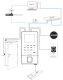 Zkteco ACO-F22-RF-WHITE-2 Time Attendance and Access Controller, White