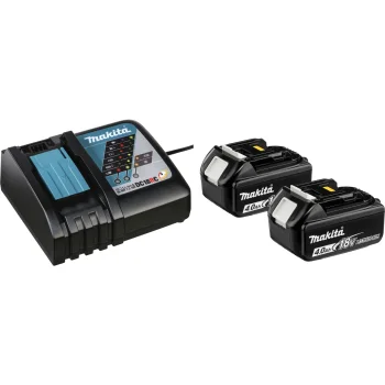 Makita 197490-7 Power Source Kit 2x 18V 4Ah Batteries & Charger