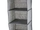 Iekarināms drēbju skapja organizators ar 3 plauktiem, 30x30x60 cm, pelēks
