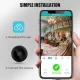Bezvadu mini WiFi kamera Full HD, melna