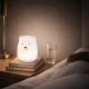 LED silikona nakts lampiņa Lācītis bērniem, balta