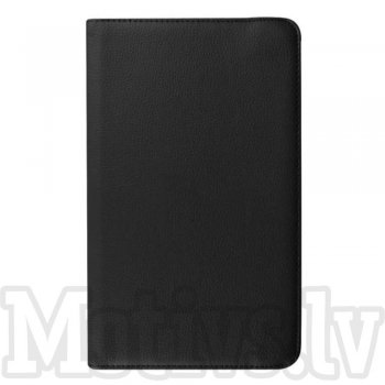 Samsung Galaxy Tab E 9.6 T560 / T561 Litchi Texture Rotary Stand Leather Case, Black | Vāks Apvalks Pārvalks...