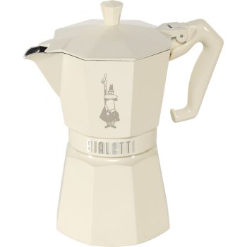 Bialetti Moka Exclusive 6-Cup Espresso Maker Cream