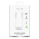 Спиральный кабель Puro USB-C - USB-C 25W 1м, белый