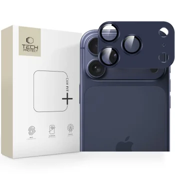Защитное стекло для камеры Tech-Protect Camfull Fit+ для iPhone 17 Pro, Navy Blue