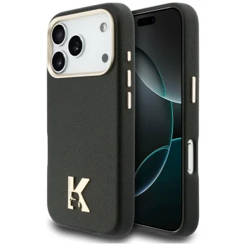 Karl Lagerfeld Karl Head Logo MagSafe vāciņš iPhone 17 Pro, Melns