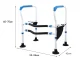 Regulējams tualetes atbalsta rāmis senioriem, 53–56 x 42 x 60–70 cm