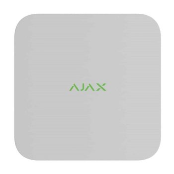 8 kanālu 4K NVR Ajax NVR 8-ch balts