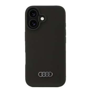 Силиконовый чехол Audi Silicone для Apple iPhone 16 черный