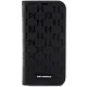 Apple iPhone 14 6.1\" Karl Lagerfeld Saffiano Monogram Bookcase Cover (KLBKP14SSAKLHPK), Black