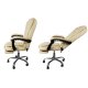 Ergonomisks biroja krēsls ar kāju balstu Malatec 23287, bēšs
