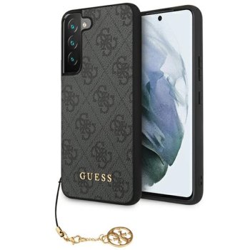 Guess GUHCS23SGF4GGR S23 S911 pelēks/pelēks cietais futrālis 4G Charms Collection | grey/grey hardcase