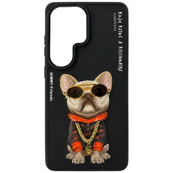 Nimmy Glasses Cool Dog vāciņš Samsung Galaxy S26 Ultra, melns