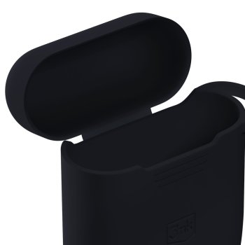 3mk silikona maciņš Apple AirPods 2, Melns