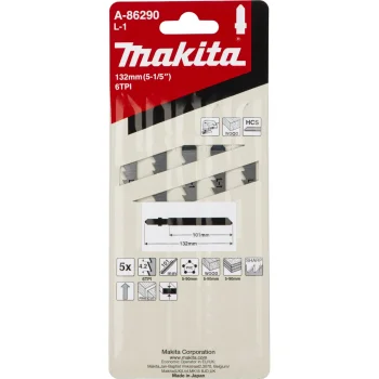 Пильные полотна для лобзика Makita L-1 A-86290, 5 шт.