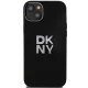Чехол DKNY для iPhone 15 Plus HC Silicone w Stack Metal Logo, черный