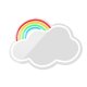Неоновое зеркало LED Облако Forever Light FMNE05, многоцветное
