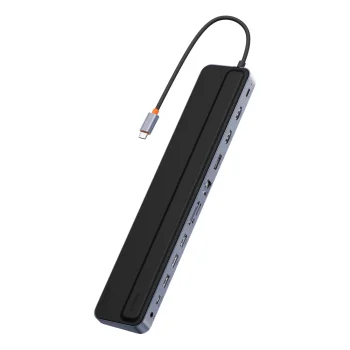 Baseus EliteJoy Gen2 универсальный 12-в-1 USB HUB с 25 см кабелем USB-C, подставкой...
