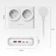Orico PDC25 25W 6in1 pagarinātājs 2x AC + 2x USB-A + 2x USB-C - Balts